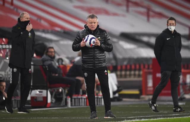 Chris Wilder, Manager of Sheffield United. (Photo by Oli Scarff - Pool/Getty Images)