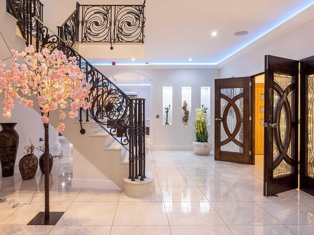 The home has been stylishly decorated throughout.