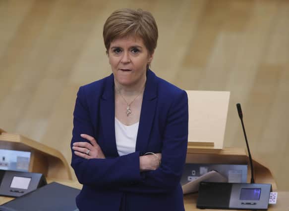 First Minister Nicola Sturgeon during First Minster's Questions