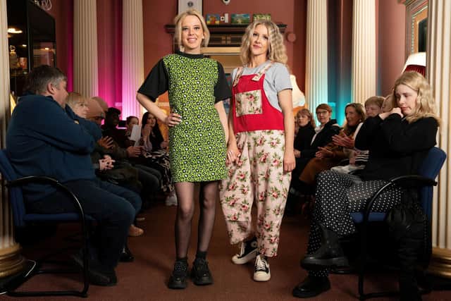 Rhianne Grieve and Cally Thomson model some of the creations. Picture: Grant Keelan, PPG Photography