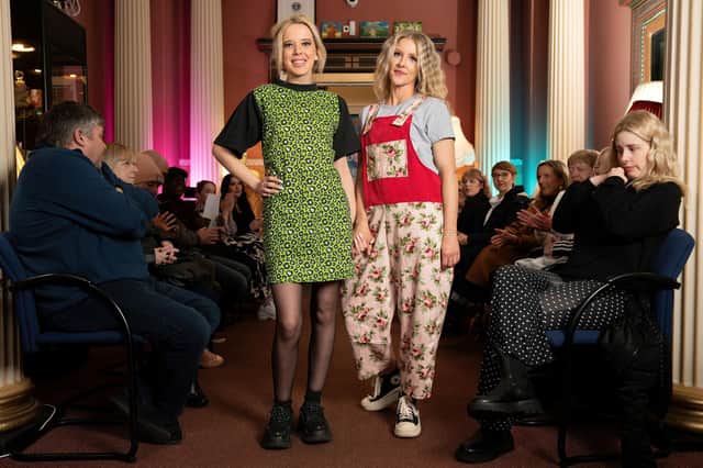 Rhianne Grieve and Cally Thomson model some of the creations. Picture: Grant Keelan, PPG Photography