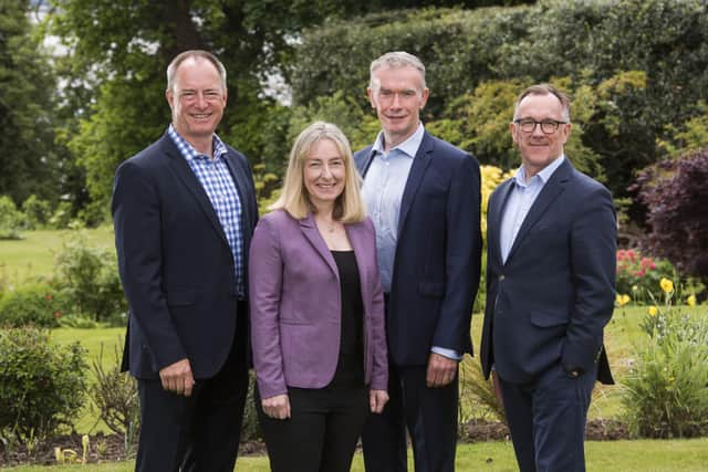 Andy Lothian, Ana Stewart, Andrew Durkie and Sandy Kennedy of Eos Advisory. Picture: Alan Richardson