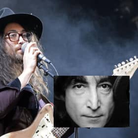 John Lennon (inset) had been planning to take son Sean (main) to Edinburgh in 1981.