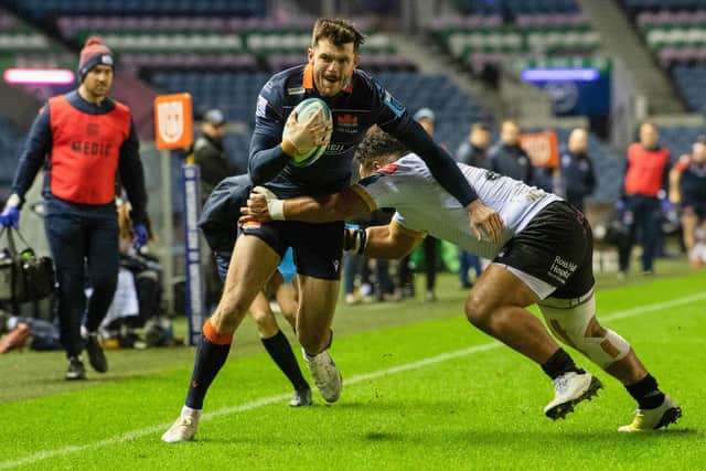 Edinburgh's Blair Kinghorn is back on the wing for Saturday's match against Zebre. (Photo by Ross Parker / SNS Group)