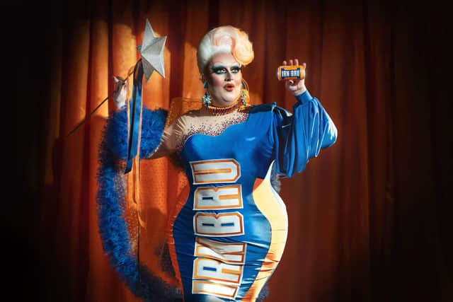 Irn-Bru has appointed BAFTA winning Scottish icon, Lawrence Chaney, as the nation’s official Fairy Godmaw. Contributed.