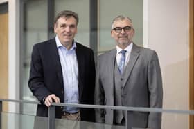 Dr Tom Stratford, CEO, and Mark Inker, both of Edinburgh-based Kelso Pharma. Picture: Robert Perry