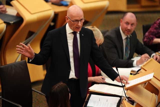 First Minister John Swinney delivers a statement on Priorities for Scotland at Holyrood (Photo by Andrew Milligan/PA Wire)