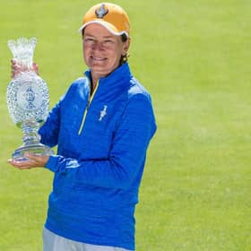 Catriona Matthew is leading Europe for a second time in the Solheim Cup, having been a winning captain at Gleneagles in 2019. Picture: Tristan Jones/LET