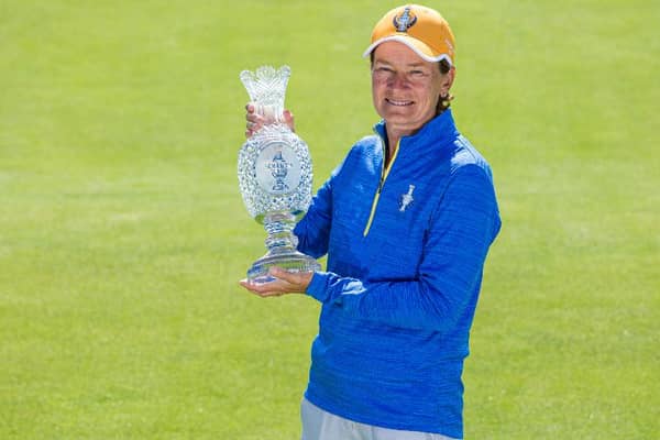 Catriona Matthew is leading Europe for a second time in the Solheim Cup, having been a winning captain at Gleneagles in 2019. Picture: Tristan Jones/LET