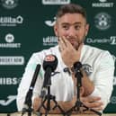 Hibs manager Lee Johnson speaks to the media ahead of Saturday's cinch Premiership match against St Mirren.