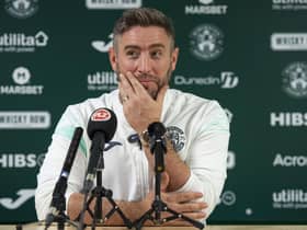 Hibs manager Lee Johnson speaks to the media ahead of Saturday's cinch Premiership match against St Mirren.