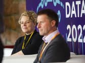 Professor Sarah Stock and Roger Halliday. Image: Lisa Ferguson