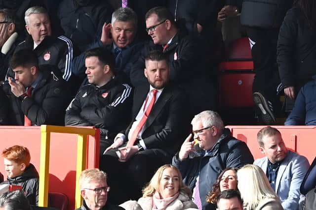 Aberdeen chief executive Alan Burrows will have plenty to ponder regarding the club's next manager.  (Photo by Paul Devlin / SNS Group)