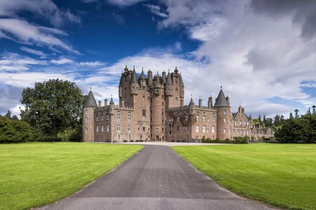 Glamis Castle is the seat of the Earls of Strathmore and Kinghorne, the family which the late Queen Mother was part of.