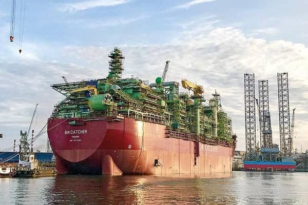 The Catcher FPSO before being floated out to the North Sea. Picture: Premier Oil