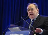 Alex Salmond at his ALBA Party Spring Conference at Hampden. (Picture credit: John Devlin)