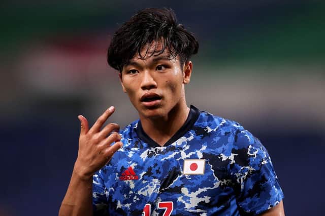 Reo Hatate has made his debut for Japan. (Photo by Francois Nel/Getty Images)