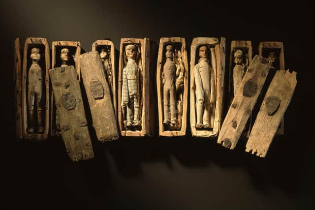 Tiny coffins found on Arthur's Seat in Edinburgh almost 200 years ago will part of the exhibition. Picture: National Museums Scotland
