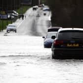 Drivers are facing difficult conditions as water levels rise on the roads.