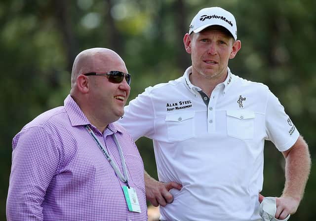 Iain Stoddart with Stephen Gallacher during the 114th US Open at Pinehurst in 2014 - the year Gallacher played in the Ryder Cup at Gleneagles. Picture: Andrew Redington/Getty Images.