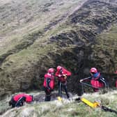 Moffat Mountain Rescue Team were called after a man lost his footing and fell into the burn at the Grey Mare's Tail waterfall