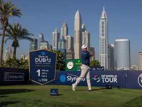 Lee Westwood in action during the second round of the Slync.io Dubai Desert Classic at Emirates Golf Club. Picture: Luke Walker/Getty Images.