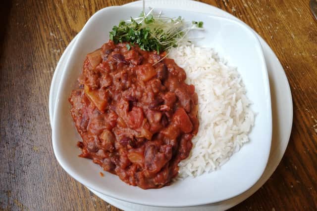Flotterstone Inn vegan chilli