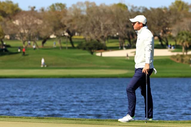 Rory McIlroy during the final round of the Arnold Palmer Invitational Presented by MasterCard at the Bay Hill Club and Lodge in Orlando, Florida, on Sunday. Picture: Mike Ehrmann/Getty Images.