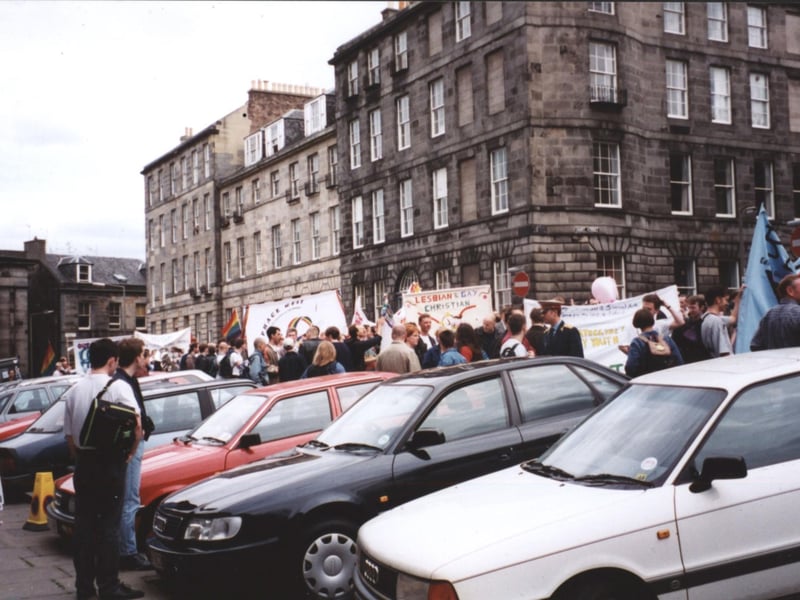 The march began near the LGBT Centre at Broughton Street.