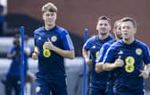 Jack Hendry during a Scotland training session at Lesser Hampden ahead of the trip to Norway on Saturday.  (Photo by Alan Harvey / SNS Group)