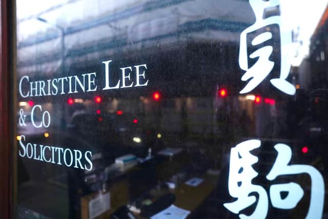 The offices of Christine Lee and Co in London. MI5 have issued a Security Service Interference Alert warning solicitor Christine Ching Kui Lee, "an agent of the Chinese government has been active in the British Parliament". Picture: PA