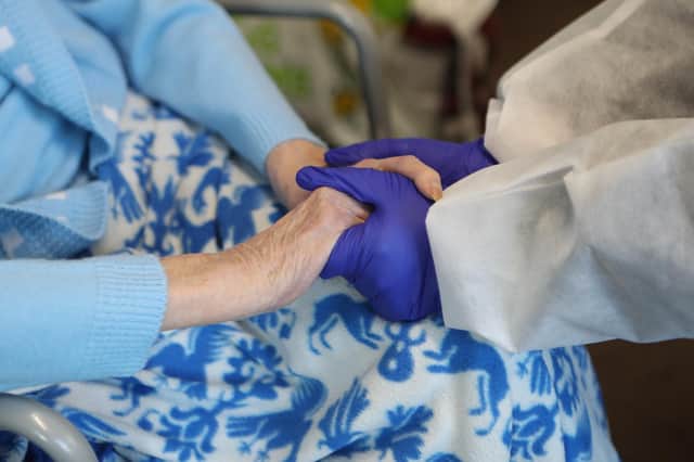 Half of the 300 additional care home beds funded by the Scottish Government have been taken up by struggling health boards.