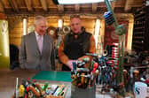 King Charles III, then Prince of Wales with Steve Fletcher (right) during a special episode of The Repair Shop as part of the BBC's centenary celebrations. Issue date: Wednesday October 26, 2022.