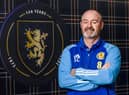 Steve Clarke is pictured at Hampden Park after signing a contract extension to remain Scotland head coach until 2026. (Photo by Craig Williamson / SNS Group