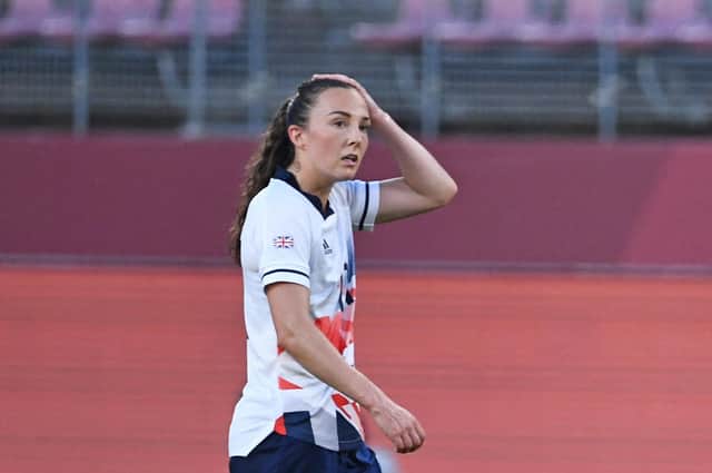 Dejection for Caroline Weir after Team GB's exit