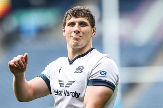 Rory Darge captained Scotland for the first time in the win over Italy.