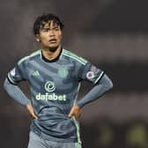 Celtic's Reo Hatate has been missing for weeks due to a calf problem.