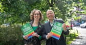 Scottish Green co-leaders Lorna Slater and Patrick Harvie unveil the policy programme at Summerhall