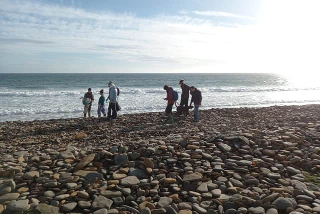 North Ronaldsay residents have set up a Beach Plastics Recycling Centre given the extent of rubbish collected during beach clean ups on the island. PIC: Transitions North Ronaldsay.