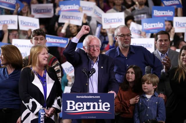 With his win in California, Bernie Sanders is still a major contender for the 2020 nomination. Picture: Alex Wong/Getty Images