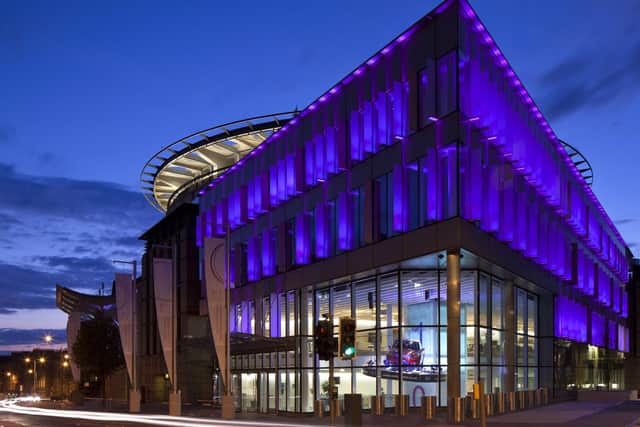 An exterior view of the Edinburgh International Conference Centre (EICC) on Morrison Street. Picture: David Barbour