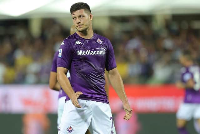 Luka Jovic has had his struggles since joining Fiorentina.  (Photo by Gabriele Maltinti/Getty Images)