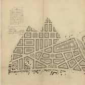 One of Playfair's plans for Edinburgh's Third New Town which was submitted in 1819.