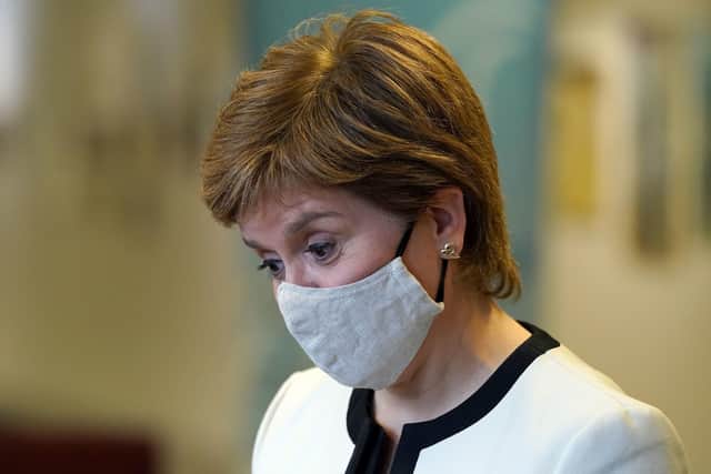 First Minister Nicola Sturgeon. Picture: Andrew Milligan - WPA Pool/Getty Images