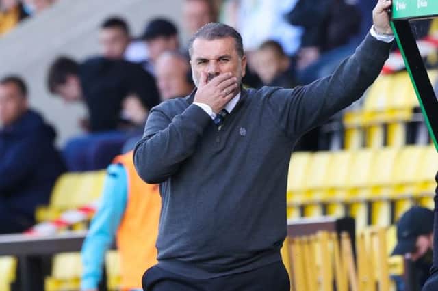 Celtic manager Ange Postecoglou watched his side lose on his first trip to Livingston. (Photo by Craig Williamson / SNS Group)