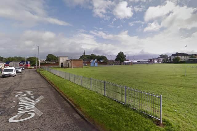 The 28-year-old was attacked near a nursery school and playing field in the Riccarton area of Kilmarnock, East Ayrshire, on Saturday night.