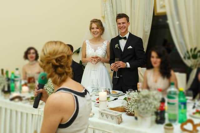 Wedding speeches can be ghost-written these days - or mimic a stand-up routine. Picture: Volodymyr Ivash