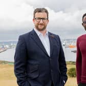 RAB-Microfluidics director of commercialisation Jamie Grant and CEO Dr Rotimi Alabi, pictured in Aberdeen.