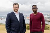 RAB-Microfluidics director of commercialisation Jamie Grant and CEO Dr Rotimi Alabi, pictured in Aberdeen.