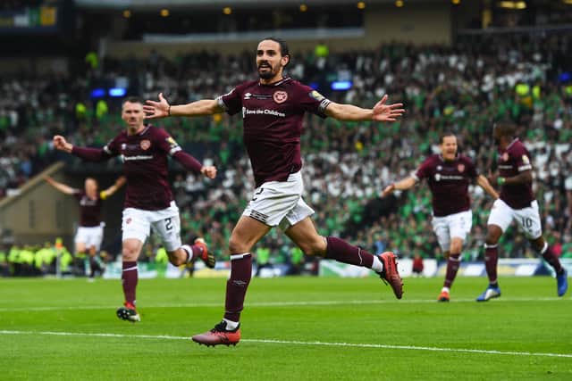 Ryan Edwards didn't feature much for Hearts but scored in a Scottish Cup final. Picture: SNS